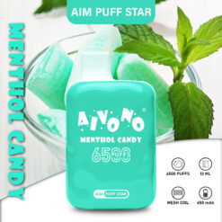 AIM Puff Star 6500 Puffs Disposable Vape – 13ml, 650mAh Rechargeable, 1.2Ω Mesh Coil, Type-C Charging