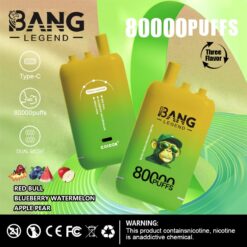 BANG 80000 Puffs Disposable Vape – 550mAh, Type-C Rechargeable, 6 Flavors, Compact Size1