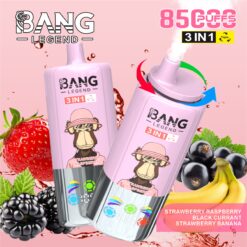 BANG 85000 Puffs Disposable Vape – 3-in-1 Adjustable Flavors, 850mAh, Type-C, Mesh Coil1