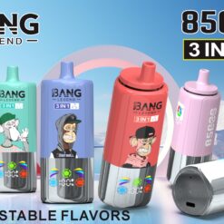BANG 85000 Puffs Disposable Vape – 3-in-1 Adjustable Flavors, 850mAh, Type-C, Mesh Coil1