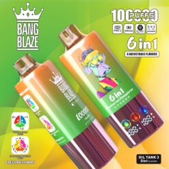 BANG BLAZE 100000 Puffs Disposable Vape – 10 Flavors in One, 850mAh, Type-C, Mesh Coil1