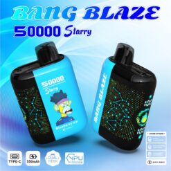 BANG BLAZE 50000 Puffs Disposable Vape – 550mAh, Type-C Charging, 12 Flavors, Compact & Bold1