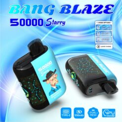 BANG BLAZE 50000 Puffs Disposable Vape – 550mAh, Type-C Charging, 12 Flavors, Compact & Bold1