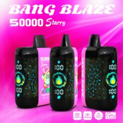 BANG BLAZE 50000 Puffs Disposable Vape – 550mAh, Type-C Charging, 12 Flavors, Compact & Bold1