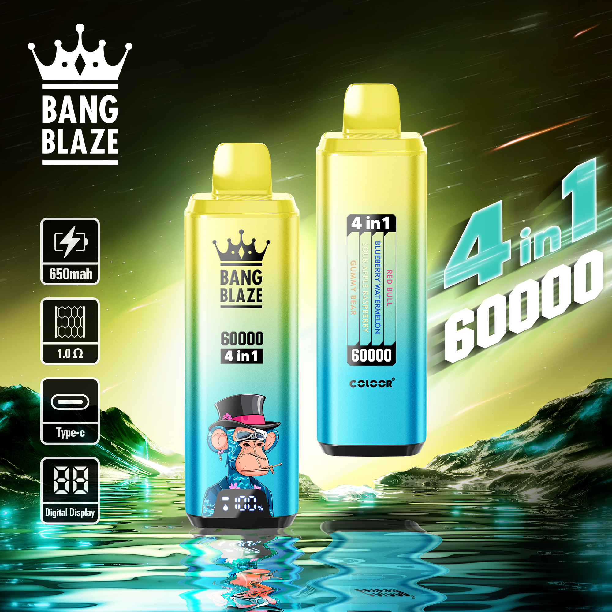 jnr vape rechargeable Bang Legend 120K Puffs 5-in-1 Disposable Vape丨Only $14.90