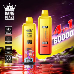 BANG BLAZE 60000 Puffs Disposable Vape – 4-in-1, 56ml, 650mAh, Type-C Charging, Multi-Flavor1