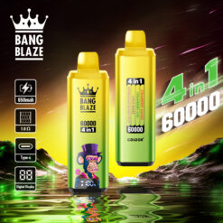 BANG BLAZE 60000 Puffs Disposable Vape – 4-in-1, 56ml, 650mAh, Type-C Charging, Multi-Flavor1