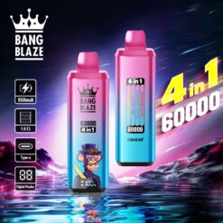 BANG BLAZE 60000 Puffs Disposable Vape – 4-in-1, 56ml, 650mAh, Type-C Charging, Multi-Flavor1