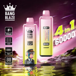 BANG BLAZE 60000 Puffs Disposable Vape – 4-in-1, 56ml, 650mAh, Type-C Charging, Multi-Flavor1