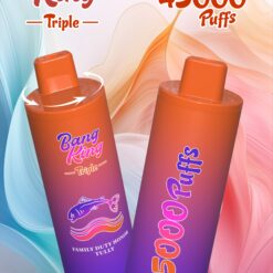 BANG KING 45000 Puffs Disposable Vape – 2x15ml Dual Tank, Rechargeable, 650mAh, 10 Flavors