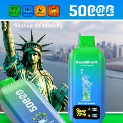 BANG KING CITY 50000 Puffs Disposable Vape – 45ml, Type-C Charging, 650mAh, 0–5% Nicotine, 12 Flavors1