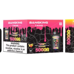 BANG KING TWINS 50000 Puffs Vape – Dual Mesh Coil, Type-C, 12 Flavors, 650mAh Battery1