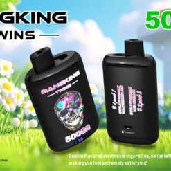 BANG KING TWINS 50000 Puffs Vape – Dual Mesh Coil, Type-C, 12 Flavors, 650mAh Battery1