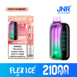 JNR Flex Ice 21000 Puffs Disposable Vape – 26ml, 1000mAh Rechargeable, Touch Screen, Adjustable Airflow & Ice, 1.2Ω Dual Mesh Coil, Type-C Charging