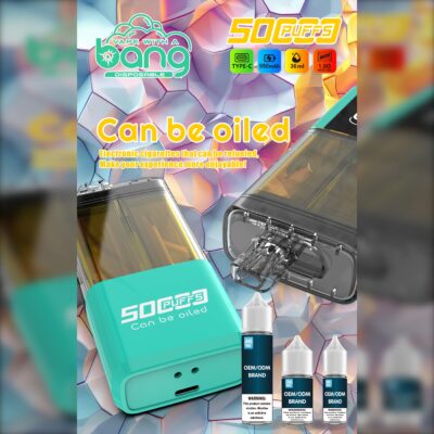 BANG B50K 50000 Puffs Disposable Vape – 36mL, 650mAh, Type-C Rechargeable, Mesh Coil 1.0Ω