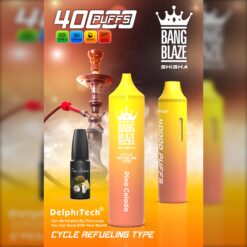 BANGBLAZE 40000 Puffs Disposable Vape BK40– 40mL, 1000mAh, Type-C Rechargeable