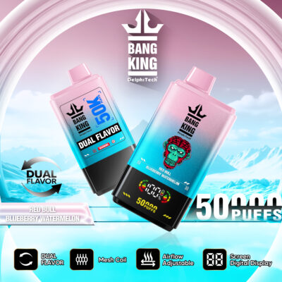 BANGKING BK50 50000 Puffs Disposable Vape – 17.5mL, 850mAh, 1.0Ω Mesh Coil, Type-C Rechargeable, Dual Flavor Switch