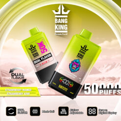 BANGKING BK50 50000 Puffs Disposable Vape – 17.5mL, 850mAh, 1.0Ω Mesh Coil, Type-C Rechargeable, Dual Flavor Switch