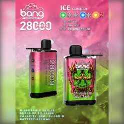 Bang 28000 Puffs Disposable Vape – ICE Control, 30ml, 650mAh, Rechargeable