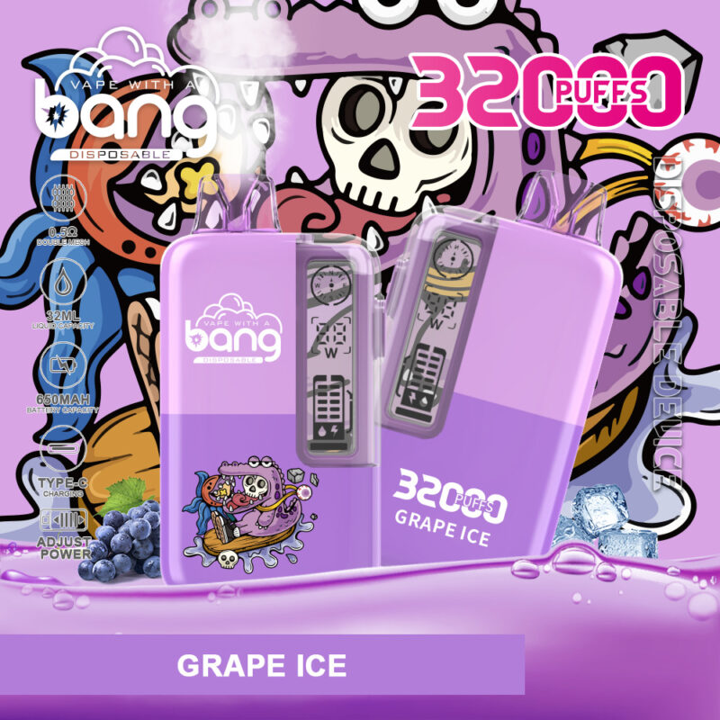 Bang 32000 Puffs Disposable Vape – 32ml, 650mAh, 0.5Ω Mesh, Type-C