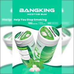 Bang King 4mg Nikotinli Sakız – 20 Çiğneme Parçası, Red Bull ve Nane Aromalı