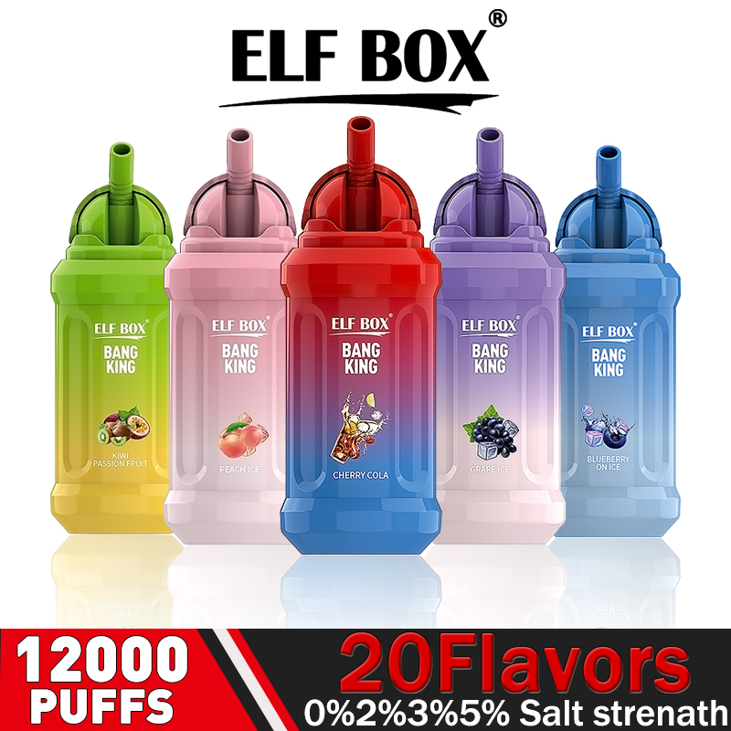 ELF BOX BK 12000 Puffs Disposable Vape – 23ml, 0.8Ω Mesh Coil, 650mAh Battery, Type-C Rechargeable1