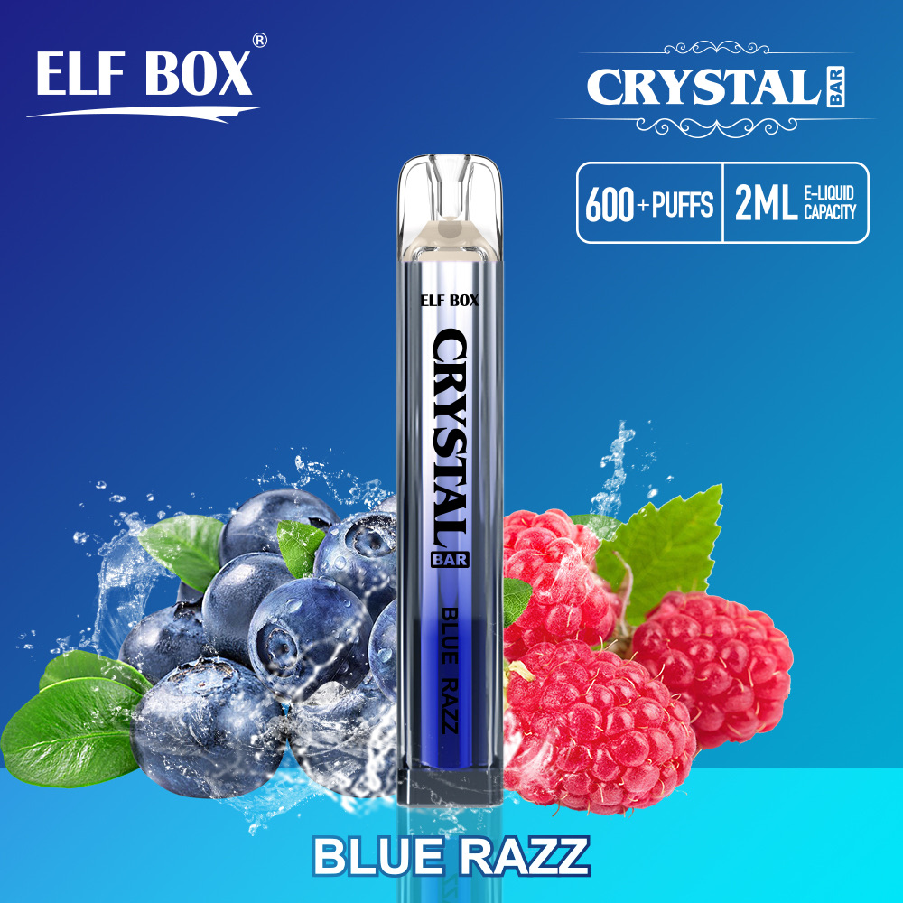 ELF BOX Crystal Bar 600 Puffs Disposable Vape – 2ml, 1.6Ω Coil, 500mAh,  Lightweight