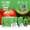 ELF BOX Digital 12000 Puffs Disposable Vape – Mesh Coil, Type-C Rechargeable, LED Digital Screen