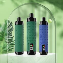 ELF BOX SHISHA Einweg-E-Zigarette für 16.000 Züge – Mesh-Coil, LED-Display,  einstellbare Luftzufuhr, wiederaufladbar