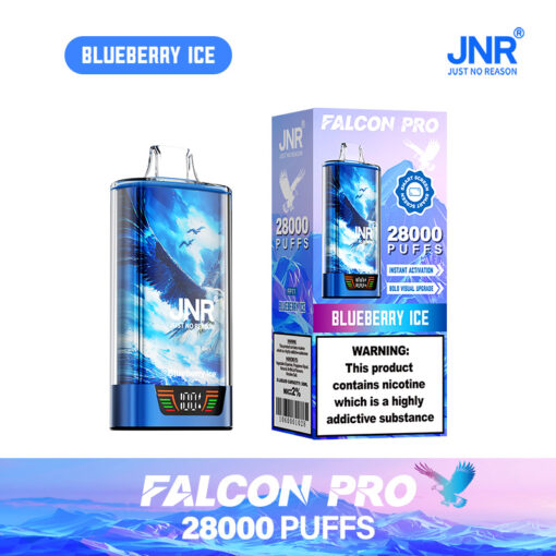 vape terminal JNR Falcon Pro 28000 Puffs wegwerp e-sigaret – oplaadbaar, slim scherm,  dubbele mesh coil, USB Type-