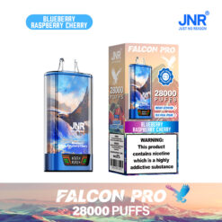 JNR Falcon Pro 28000 Puffs Disposable Vape – Rechargeable, Smart Screen, Dual Mesh Coil, Type-C Charging