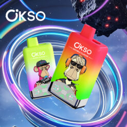 OKSO Double Flavor 60000 Puffs Disposable Vape – Dual 25ml Pods, Mesh Coil, LED Display