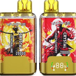 VAPME Crystal 20000 Puffs Disposable Vape – Dual Flavor, 20ml, Type-C, Digital Display