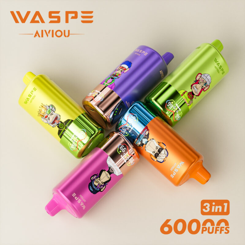 WASPE 3 in 1 60000 tiri sigaretta elettronica usa e getta – Triplo aroma Combo1