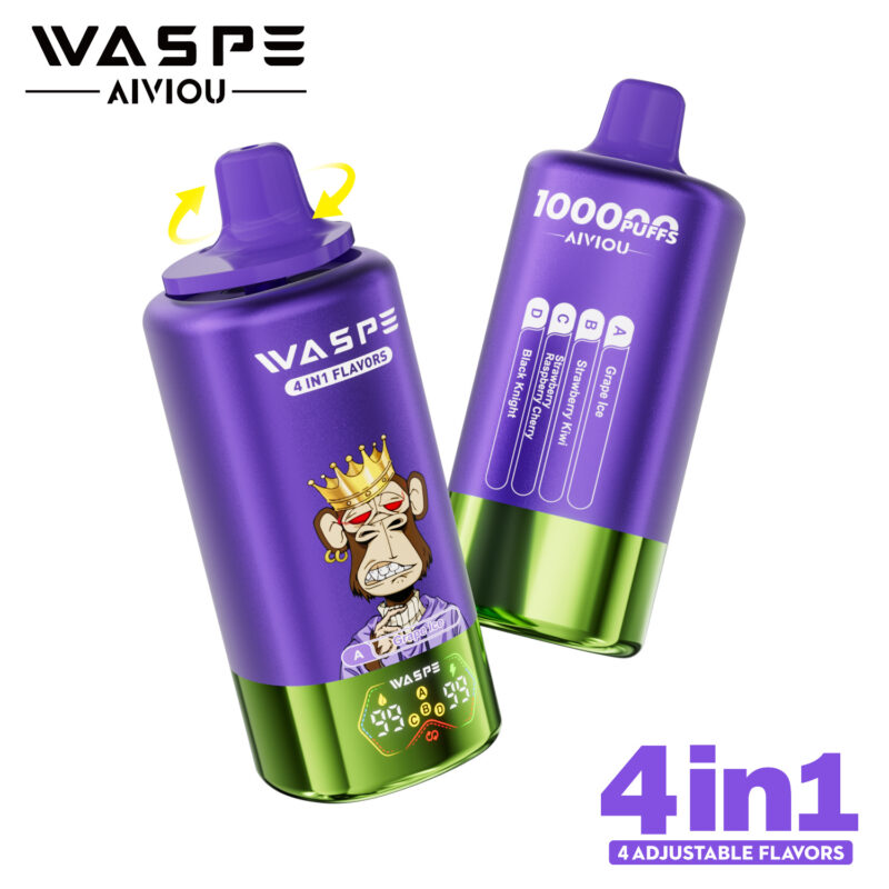 WASPE 4 in 1 100000 tiri monouso Vape – Dispositivo combinato multi-gusto