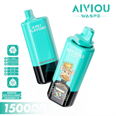 WASPE Aiviou 6-in-1 150,000 Puffs Disposable Vape – Triple Mesh, LED Display1