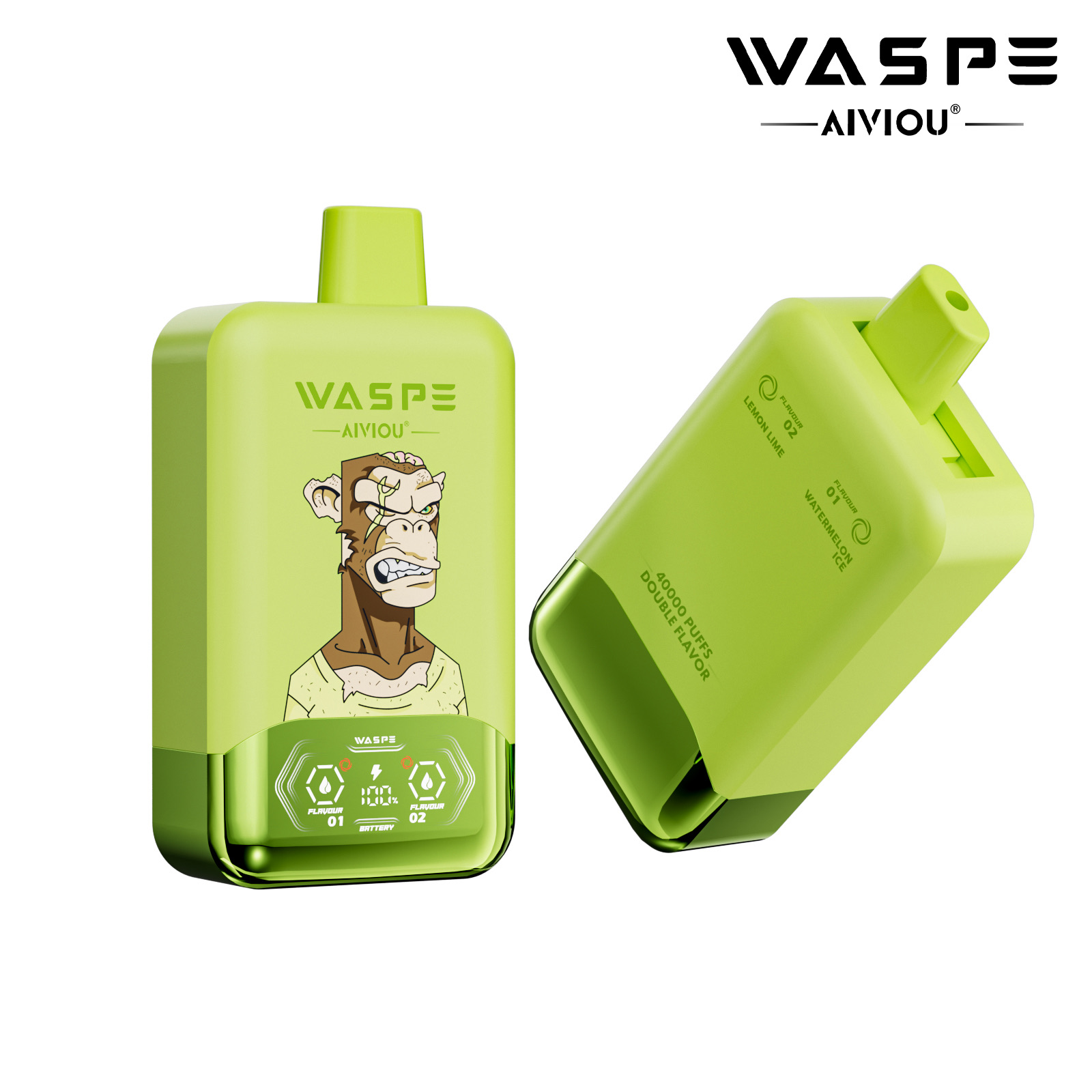WASPE Double Flavor 40,000 Puffs Disposable Vape Dual Flavor WASPE Double Flavor 40,000 Puffs Disposable Vape Dual Flavor
